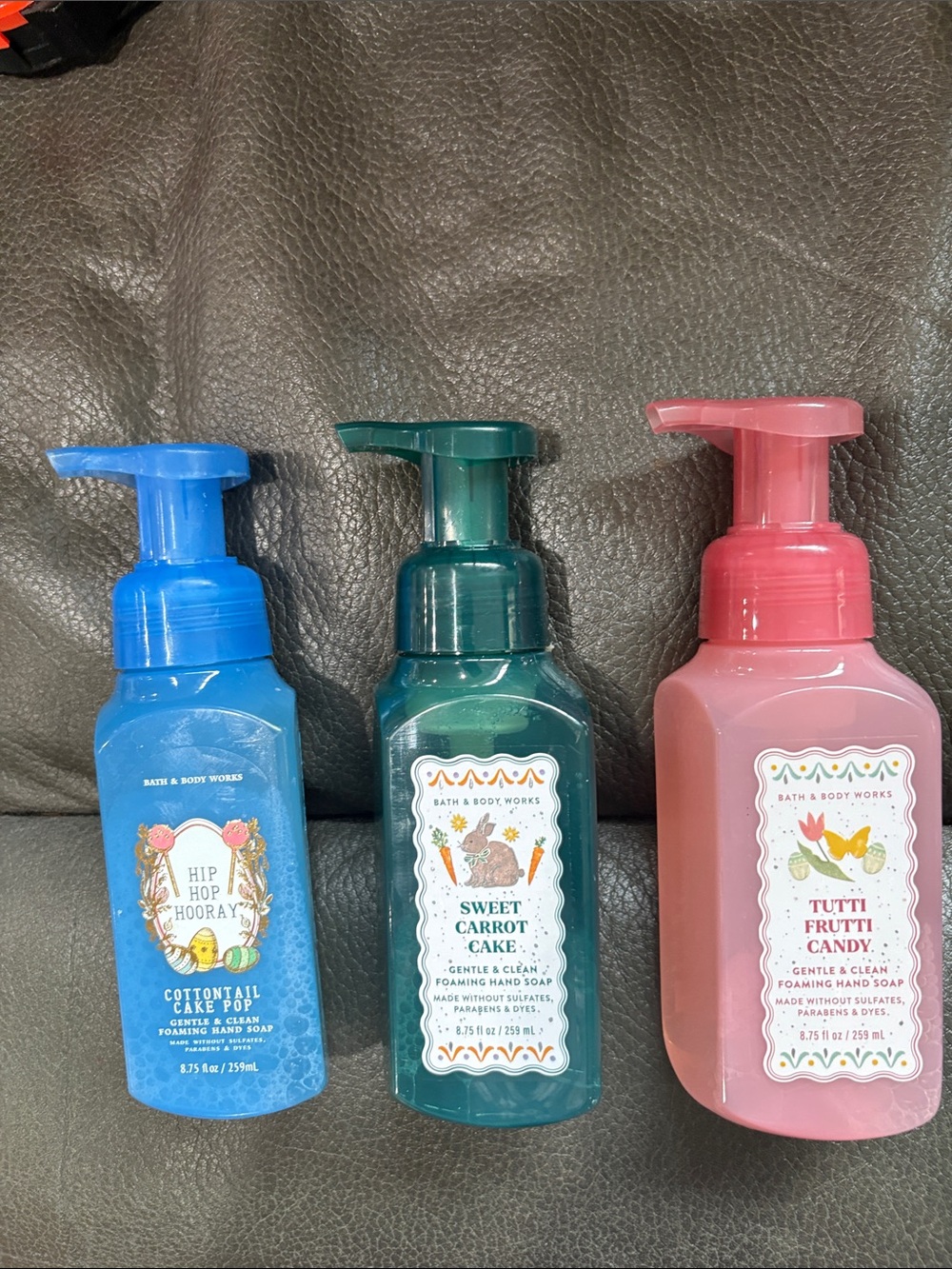 Bath and body works spring and Easter  foaming soap set